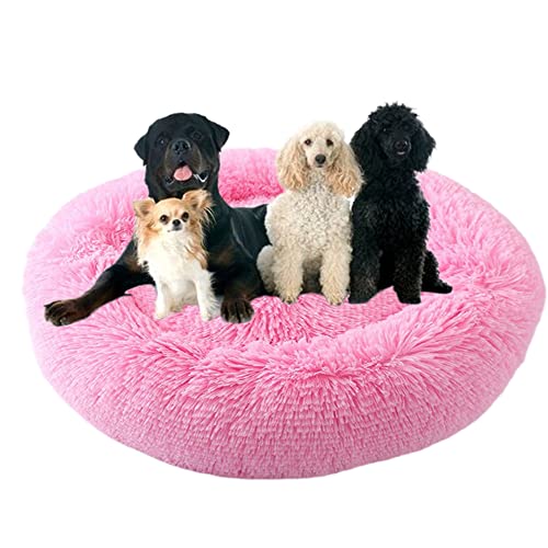 ZOCIS Donut-Haustierbett mit rutschfester Unterseite, flauschiges, gemütliches Plüsch-Hundebett, beruhigendes Hunde-/Welpenbett, kuscheliges rundes Haustierbett, Kissen für mittelgroße und große ZOCIS Donut-Haustierbett mit rutschfester Unterseite, flauschiges, gemütliches Plüsch-Hundebett, beruhigendes Hunde-/Welpenbett, kuscheliges rundes Haustierbett, Kissen für mittelgroße und große von ZOCIS