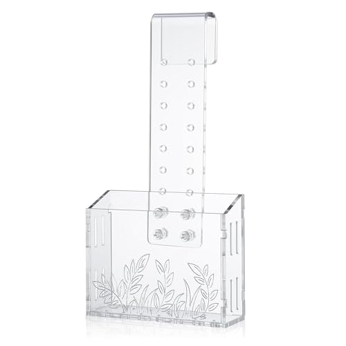 ZOMTTAR Aquarium Pflanzgefäß Hängend Aquarium Pflanzenhalter Acryl Wasserpflanze Tassen Fisch Tank Pflanzenhalter Aquarium Pflanztöpfe B von ZOMTTAR