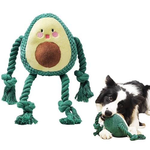 ZONESTA Hundespielzeug Avocado Hundespielzeug, Welpenspielzeug Quietschendes Hundespielzeug Plüsch Hundespielzeug Haustier Spielzeug Hundespielzeug für aggressive Kauer Niedliches Hundespielzeug für von ZONESTA