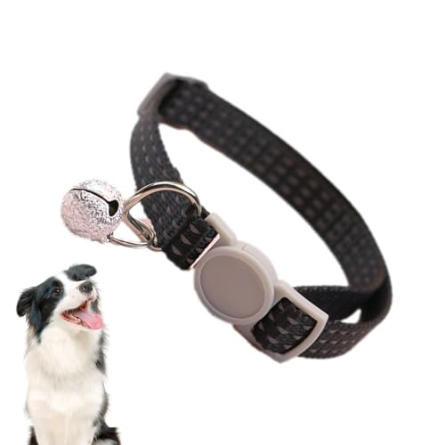 ZONEWD Hunde- und Kätzchenhalsband mit Glöckchen, reflektierendes Hundehalsband | Einfache Halsbänder mit klingender Glocke,Bequeme und locker sitzende Nylonhalsbänder für Katzen und Hunde mit von ZONEWD