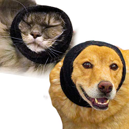 Happy Hoodie Das Original Beruhigungsband für Hunde & Katzen - 2er Pack (1 Klein, 1 Groß) - zur Angstlinderung & Beruhigung von Hunden - Geräuschunterdrückung für Hunde - Das Force Drying & Grooming von ZONI PETS