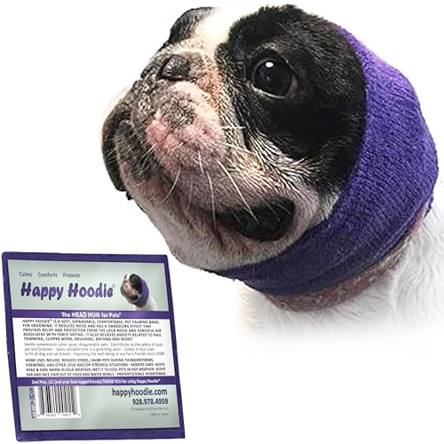 Happy Hoodie Hunde-Kapuze, reduziert Stress und Angst, Zwei Größen, Violett (Small) von ZONI PETS