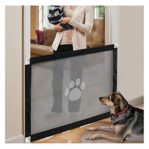 ZOOENIE Haustiere Sicherheitsgitter Treppen Kinder Türen, Hunde Türschutzgitter Abschließbar Hundeschutzgitter Treppenschutzgitter Absperrgitter für Haustier, 80cm x 100cm von ZOOENIE