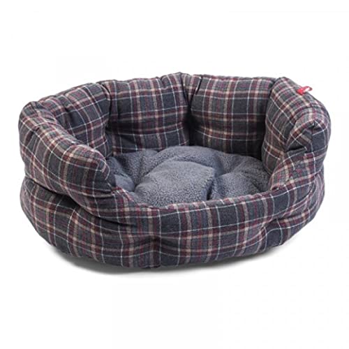 Zoon Hundebett aus Sherpa-Fleece, oval, 90 x 78 x 45 cm, Grau von ZOON