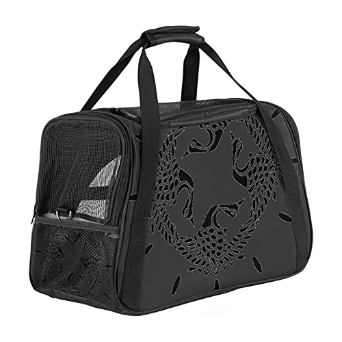 Tragbare Haustier-Reisetasche, von Fluggesellschaften zugelassene Duffle-Taschen für Katze, Hund, Kaninchen mit weicher Uhr, Gravur, Vogel-Grafik-Druck von ZORE_FINE5