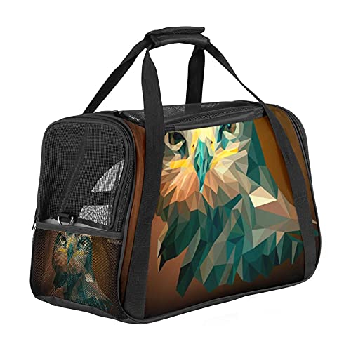 Tragbare Haustier-Reisetasche, von Fluggesellschaften zugelassene Duffle-Taschen für Katzen, Hunde, Kaninchen mit weichen Seiten, Vogel Natur Wildlife Druck von ZORE_FINE5