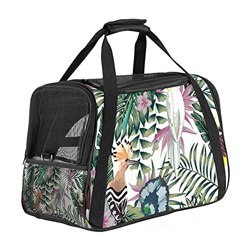 Tragbare Haustier-Reisetasche, von Fluggesellschaften zugelassene Duffle-Taschen für Katzen, Hunde, Kaninchen mit weichen Seiten, tropische Vögel und Papageien von ZORE_FINE5