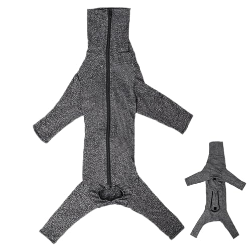 ZORQ Body-Anzug für Hunde | Haustierkleidung Hunde-Erholungsanzug - Hunde-Overall, Haarausfall-Abdeckung, Winter-Pullover, 4-beinig, dehnbares Kostüm von ZORQ