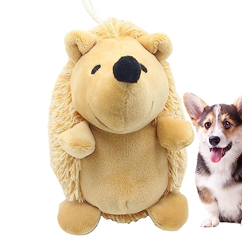 ZORQ Hund Quietschender Igel | Plüschtier für Hunde, Beißspielzeug für Hunde,Kauspielzeug für Welpen, süßes und langlebiges Igelspielzeug für kleine, mittlere und große Hunde von ZORQ