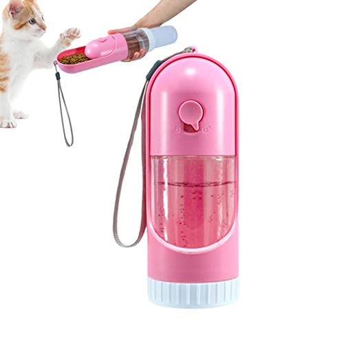 ZORQ Hunde-Reisewasserflasche | 2-in-1-Design, tragbarer Welpentrinknapf und Hundefutter- und Wassernapf,Tragbarer Welpentrinknapf, auslaufsicherer Hundefutter- und Wassernapf zum Trinken und Essen von ZORQ