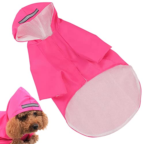 ZORQ Hunderegenmantel mit Kapuze | wasserdichte, reflektierende Regenjacke für Hunde mit Kapuze,Hunde-Regenmantel mit Kapuze, Slicker-Poncho für kleine, mittelgroße Hunde von ZORQ