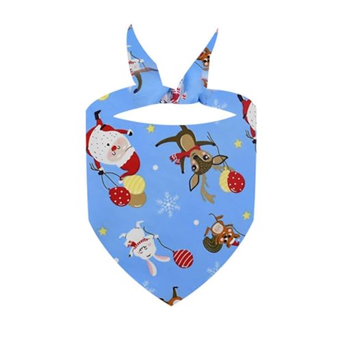 ZOUBAOQ Weihnachtliches Hundehalstuch, Hundehalstuch, weiches Haustier-Bandana, Dreieckstuch, Weihnachtsparty, Weihnachtskostüm für kleine und mittelgroße Hunde von ZOUBAOQ