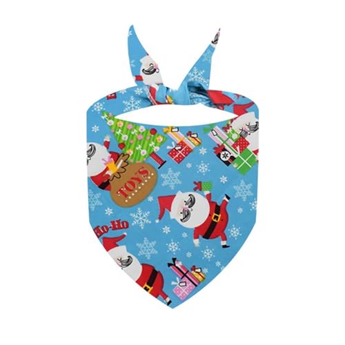 ZOUBAOQ Weihnachtliches Hundehalstuch, Hundehalstuch, weiches Haustier-Bandana, Dreieckstuch, Weihnachtsparty, Weihnachtskostüm für kleine und mittelgroße Hunde von ZOUBAOQ