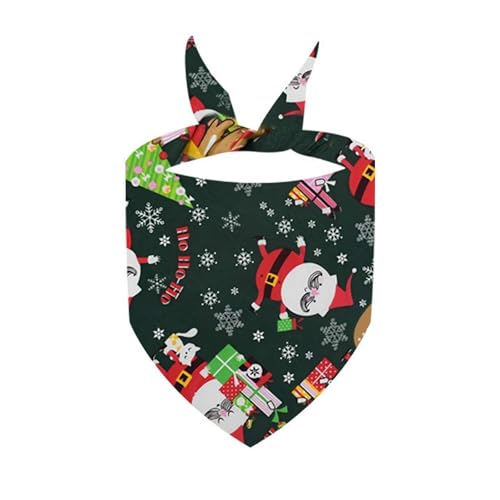 ZOUBAOQ Weihnachtliches Hundehalstuch, Hundehalstuch, weiches Haustier-Bandana, Dreieckstuch, Weihnachtsparty, Weihnachtskostüm für kleine und mittelgroße Hunde von ZOUBAOQ