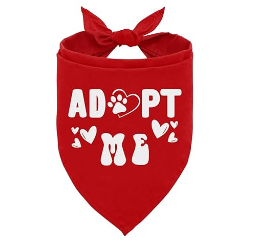 Adopt me Hundehalstuch, rotes Hundehalstuch, Haustier-Hundeschal, Zubehör, Haustier-Hunde-Dreieckschal, lustiges süßes Hundehalstuch, Hundehalstuch, Hundehalstuch für kleine, mittelgroße und große von ZPPRJF