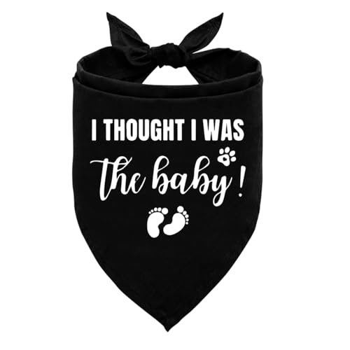 I Thought I was The Baby Dog Bandana, Dog Bandana, Dog Scarf Accessories, Dog Triangle Scarf, Dog Bandana for Large Dog, Pregnancy Announcement Dog Bandana, Dog Bandana Pet Scarf (L) von ZPPRJF