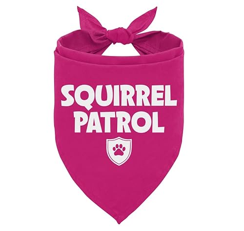 Squirrel Patrol Hundehalstuch, rosa Hundehalstuch, lustiges süßes Hundehalstuch, Paw Patrol Hundekostüm, Haustier-Hunde-Dreieckschal, Hundehalstuch für kleine, mittelgroße und große Hunde, Geschenk von ZPPRJF