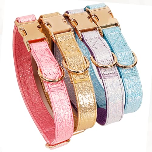 Gemstone Series Glare Hundehalsband (Hundehalsband, L, Rosa) von ZQDJ