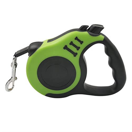 Schleppleine für Hunde Pet Automatische einziehbare Zugseil Hundeleine Einziehbare Hundekette Heimtierbedarf Hundeleine(B-Green,3 M) von ZRHYRG