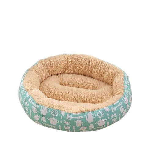 ZRHYRG Katzenbett Hundebett Katzenbett Teddy Kleine und mittelgroße Hunde Warmes Haustierbett Hundebett Hundebett Hundebett(Corn Color) von ZRHYRG