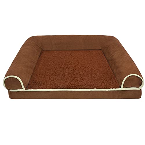 ZRHYRG Katzenbett Zwinger Katzennest Winterwarmes Schwammkissen Schlafsofa Vier Jahreszeiten Universal-Hundebett Hundebett(GWF010,L 75x50x12cm) von ZRHYRG