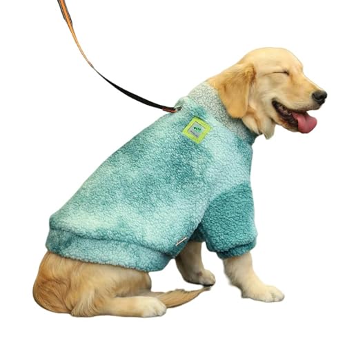 ZSHDTKWB Hundekleidung 3xl-7xl Winter Dicke Große Hund Kleidung Jacke Für Mittlere Große Hunde Winddichte Mantel Haustier Zubehör-grün Ohne Hut-3xl von ZSHDTKWB