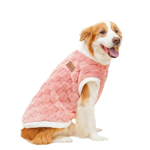 ZSHDTKWB Hundekleidung Big Dogs Kleidung Winter Warmer Pullover Xs-8xl Größe Haustierkleidung Golden Retriever Hundeschichten Sweatshirt-rosa-2xl von ZSHDTKWB