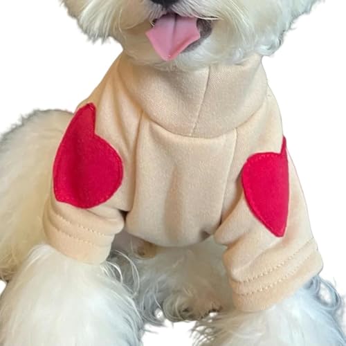 ZSHDTKWB Hundekleidung Fashion Pet Dog Bottoming Shirt Puppy Color Clothes Winter Teddy Warm Two Legged Clothing Pet Poodle-Khaki-l von ZSHDTKWB