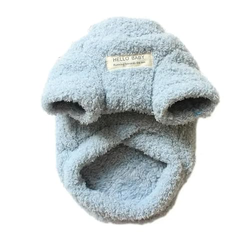 ZSHDTKWB Hundekleidung Haustierhundkleidung Für Kleine Hunde Winter Warm Hundemantel Welpe Kleidung Chihuahua Yorkie Hund Kleidung-blau-m von ZSHDTKWB