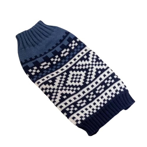 ZSHDTKWB Hundekleidung Haustierkleidung Für Kleine Mittlere Hunde Hunde Winterkleidung Gestrickt Chihuahua Welpen Pet Pether Yorkshire-blau-s von ZSHDTKWB