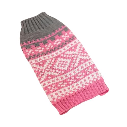 ZSHDTKWB Hundekleidung Haustierkleidung Für Kleine Mittlere Hunde Hunde Winterkleidung Gestrickt Chihuahua Welpen Pet Pether Yorkshire-rosa-XL von ZSHDTKWB