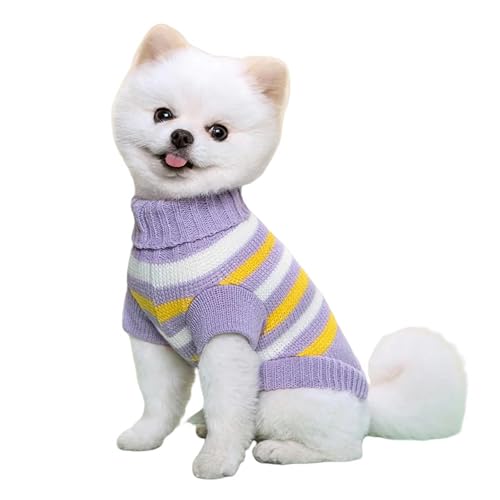 ZSHDTKWB Hundekleidung Mittelgestrickter Hundepullover Für Kleine Hunde York Warm Cat Coat Winter Hunde Kleidung Haustier Kostüme Hundepullover-5-m von ZSHDTKWB