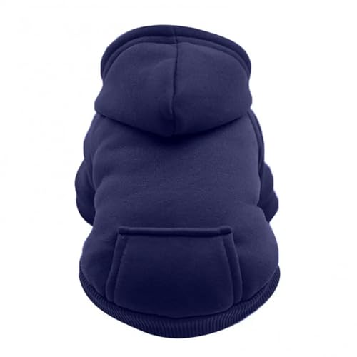 ZSHDTKWB Hundekleidung Puppy Jacke Pet Hooded Sweatshirt Herbst Winter Tasche Katze Hund Chihuahua Mantel Hoodies Sweatshirt Pet-blau-xs von ZSHDTKWB