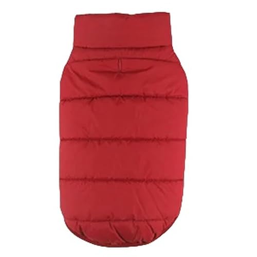 ZSHDTKWB Hundekleidung Winter Haustier Mantel Kleidung Für Hunde Winterkleidung Warme Hundekleidung Für Kleine Hunde Weihnachten Big Dog Mantel Winter-rot-XL von ZSHDTKWB