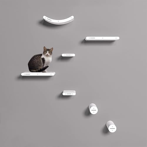 DIY Katzen-Wandregal-Set, Katzenspringplattform, Sisalsäulenleiter und Katzentreppe, Katzen-Gehweg (Paket 3) von ZSXZCBDQ