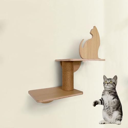 Katzen-Plattform-Stufen, mehrschichtiger Katzenkletterturm, Wandmontage, 14 Stück von ZSXZCBDQ