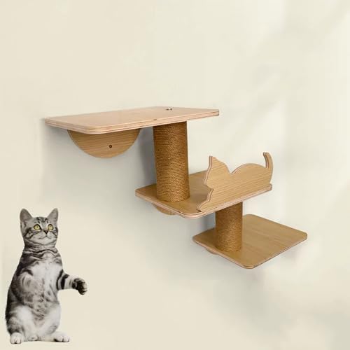 Katzen-Plattform-Stufen, mehrschichtiger Katzenkletterturm, Wandmontage, 15 Stück von ZSXZCBDQ