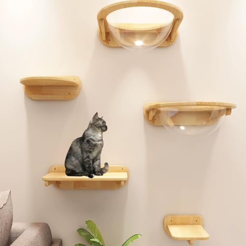 ZSXZCBDQ Katzenkletterwand Zur Wandmontage, Wandmontierte Hängematte, Wandmontierte Katzenmöbel,(Package 5) von ZSXZCBDQ