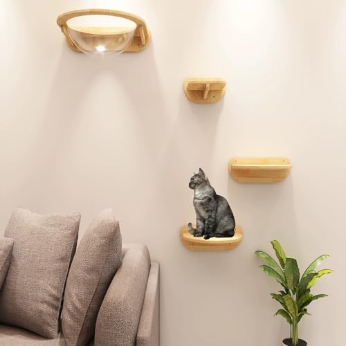 ZSXZCBDQ Katzenkletterwand Zur Wandmontage, Wandmontierte Hängematte, Wandmontierte Katzenmöbel,(Package 2) von ZSXZCBDQ