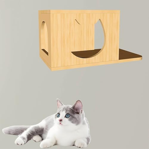 ZSXZCBDQ Katzen-Kletterwand-Set, Wand-Katzenkratzbrett, Sprungbrett Mit Katzenleiter, Geeignet Für Wandmontage(Package 12) von ZSXZCBDQ