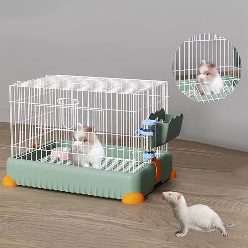 ZSXZCBDQ Kaninchenkäfig, Indoor-Kaninchenkäfig, Kaninchenkäfig Kleintierhaus, Geeignet Für Frettchen, Chinchillas, Igel(Green) von ZSXZCBDQ