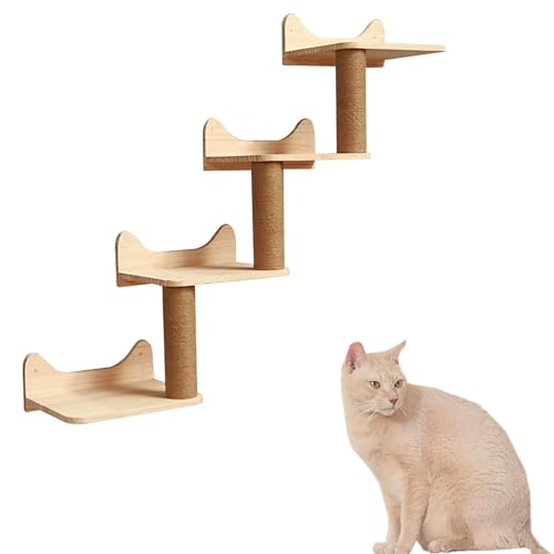 ZSXZCBDQ Katzen-Kletterwand-Set, Katzen-Wandmöbel, Platzsparende Katzen-Kletterwand, Katzen-Kletterwand-Set,(Package 12) von ZSXZCBDQ