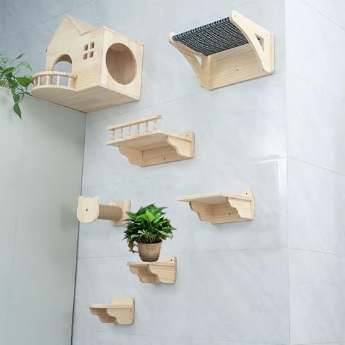 ZSXZCBDQ Katzenwandelemente Katzenwand, Katzenkletterwandset Zum Klettern, Schlafen Und Spielen(Package 1) von ZSXZCBDQ