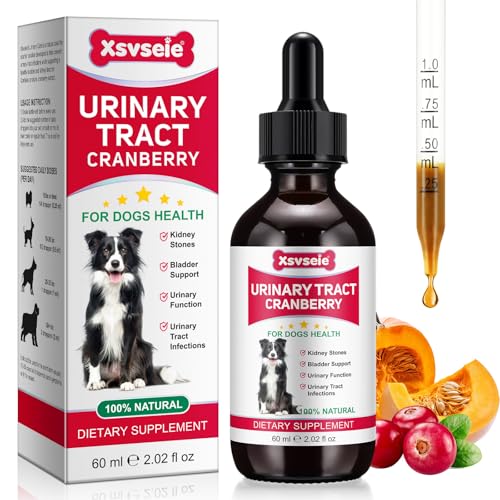 ZTSMSWY Hund Harnwegsinfektion Behandlung, Hund UTI Behandlung, natürliche UTI Care Drops, Prävention Inkontinenz & Blasensteine, Keep Pet Renal Health & UTI Care Drops 60ML von ZTSMSWY