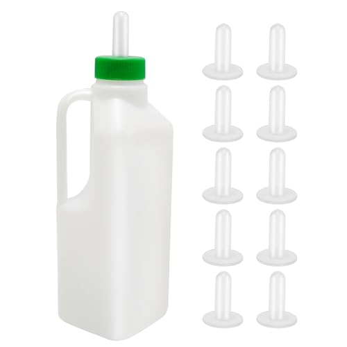 ZUDKSUY 1 x Lamm Kalb Ziege Fütterungsflasche, 850 ml Lammmilchflaschen mit Lamm Feeder Nippel Baby Ziege Kalb Milch Wasserflasche Ferkel Fütterungsflaschen Nutztiere Trinkflasche für Nutztiere von ZUDKSUY