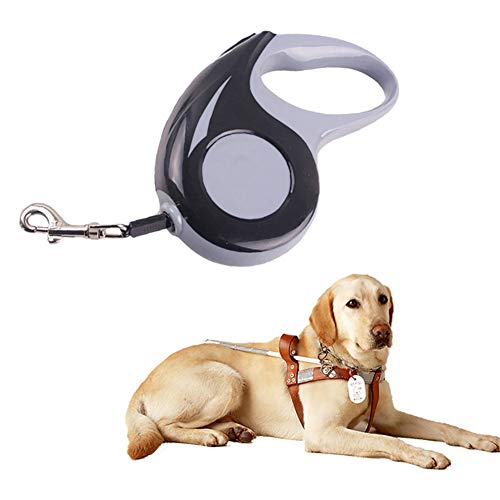 ZUOLUO Katzenleine Hundeleine Große Hunde Trainingsleitung für Hunde Slip Lead für Hunde Einziehbare Katzenleine Hund führt stark Ausbau der Hundeführung Black,5m von ZUOLUO