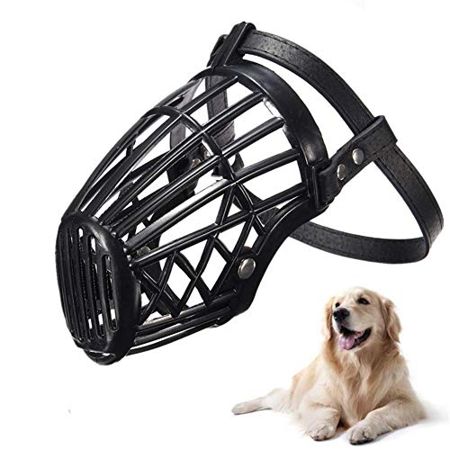 ZUOLUO Maulkorb Kleine Hunde Maulkorb Hunde Anti Bellen Maulkorb Hund Maulkorb Kleine Maulkörbe Zu Verhindern Kauen Haustier Schnauze Black,size4 von ZUOLUO