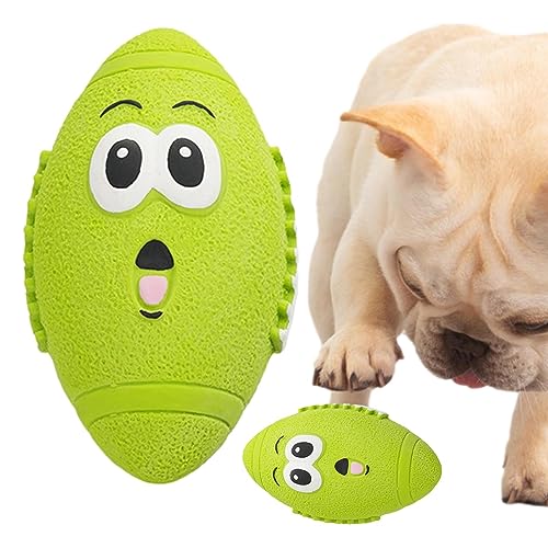 ZUREGO Quietschball Hundespielzeug | Sportbälle Interaktives Spielzeug mit lustigem Gesicht - Langlebige, interaktive, quietschende Spielzeugbälle, kauendes, quietschendes Spielzeug, von ZUREGO