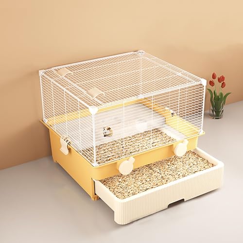 Hamsterkäfig, extra große Luxus-Hamstervilla, Drahtkäfig für Haustiere mit Schubladen, Lebensraum für Mäuse und Rennmäuse, geeignet für Goldbären und Eichhörnchen von ZUXIAZH