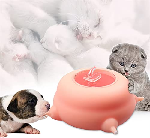 Puppy Milk Feeder mit 4 Nippeln Silikon Milchfütterungsschüssel Puppy Kitten Nursing Station für die Fütterung Kleiner neugeborener Haustiere innerhalb von Zwei Wochen von ZWEBY